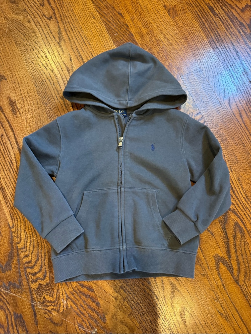 Polo by Ralph Lauren Boys' Dark Gray Full-Zip Hoodie